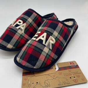 Dearfoams Papa Bear, Plaid slippers. Size XL(13/14). In new condition!